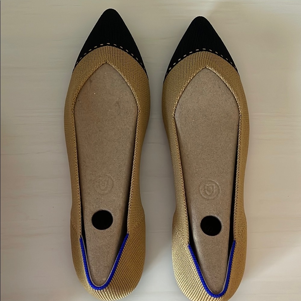 Rothy's Camel Captoe Shoes